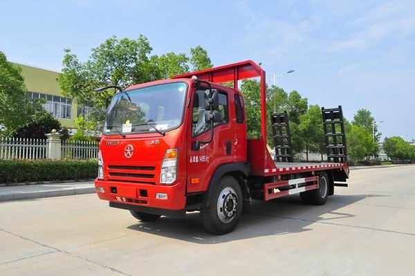 這款國六挖機(jī)平板運(yùn)輸車很火，關(guān)注沒？