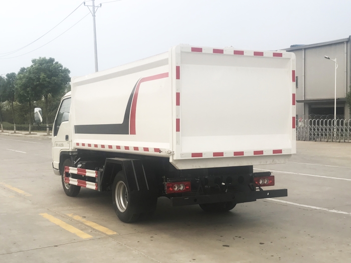 福田小卡之星3側(cè)掛桶式垃圾車