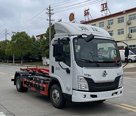 柳汽乘龍純電動(dòng)車(chē)廂可卸式垃圾車(chē)