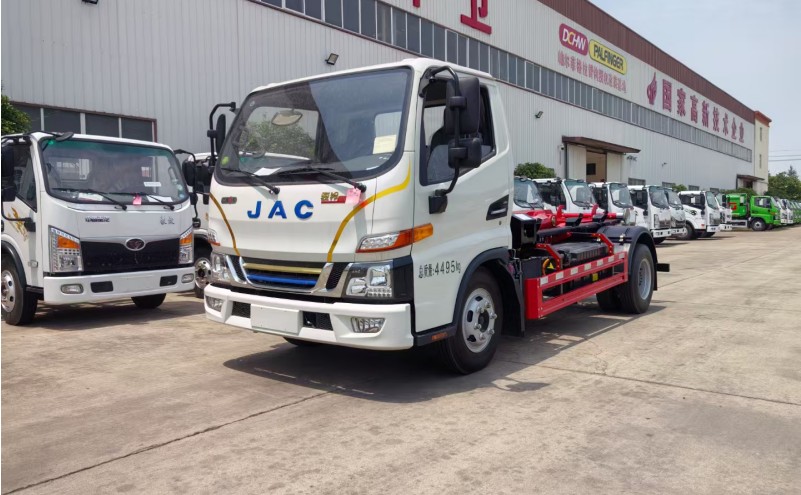 江淮插電式混合動(dòng)力車(chē)廂可卸式垃圾車(chē)