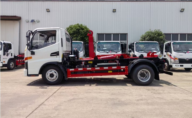 江淮型純電動(dòng)車廂可卸式垃圾車